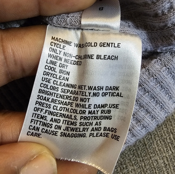Uniqlo Gray Waffle Knit Casual Relaxed Scoop Neck Sweater Size XS - Picture 5 of 6